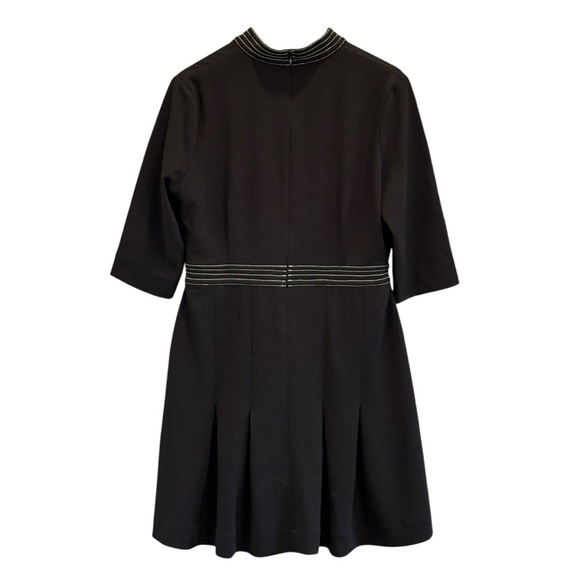 Ming Wang Pleated Knee-Length Dress Black Dress Size Small - Picture 11 of 15